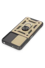 Newface Xiaomi Redmi Note 12 4G Kılıf Pars Lens Yüzüklü Silikon - Gold - Görsel 4