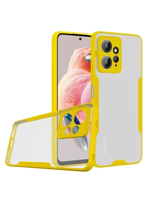 Newface Xiaomi Redmi Note 12 4G Kılıf Platin Silikon - Sarı