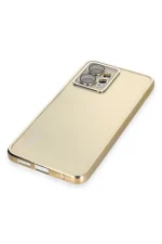 Newface Xiaomi Redmi Note 12 4G Kılıf Razer Lensli Silikon - Gold - Görsel 4