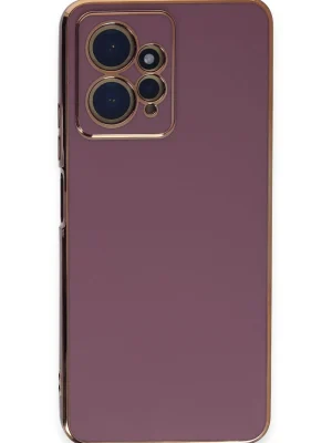 Newface Xiaomi Redmi Note 12 4G Kılıf Volet Silikon - Mor