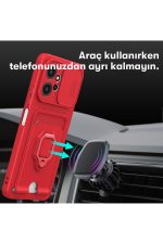 Newface Xiaomi Redmi Note 12 4G Kılıf Zuma Kartvizitli Yüzüklü Silikon - Pembe - Görsel 3