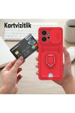 Newface Xiaomi Redmi Note 12 4G Kılıf Zuma Kartvizitli Yüzüklü Silikon - Pembe - Görsel 5