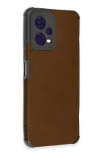 Newface Xiaomi Redmi Note 12 5G Kılıf Loop Deri Silikon - Kahverengi - Görsel 2