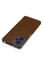 Newface Xiaomi Redmi Note 12 5G Kılıf Loop Deri Silikon - Kahverengi - Görsel 3