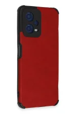 Newface Xiaomi Redmi Note 12 5G Kılıf Loop Deri Silikon - Kırmızı - Görsel 2
