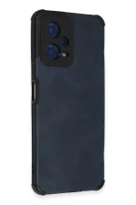 Newface Xiaomi Redmi Note 12 5G Kılıf Loop Deri Silikon - Lacivert - Görsel 2