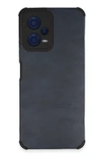 Newface Xiaomi Redmi Note 12 5G Kılıf Loop Deri Silikon - Lacivert