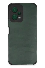 Newface Xiaomi Redmi Note 12 5G Kılıf Loop Deri Silikon - Yeşil