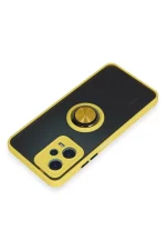 Newface Xiaomi Redmi Note 12 5G Kılıf Montreal Yüzüklü Silikon Kapak - Sarı - Görsel 4