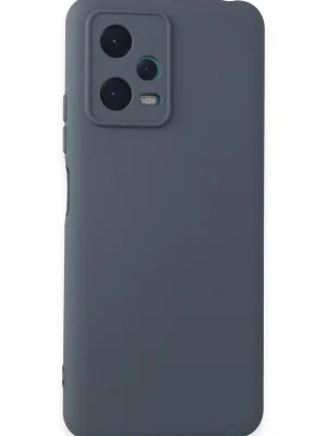 Newface Xiaomi Redmi Note 12 5G Kılıf Nano içi Kadife Silikon - Gri