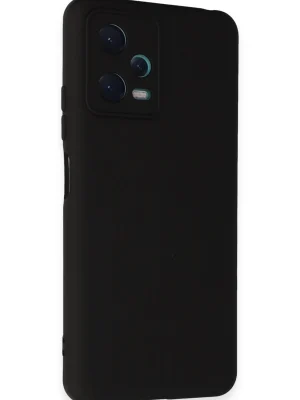 Newface Xiaomi Redmi Note 12 5G Kılıf Nano içi Kadife Silikon - Siyah