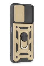 Newface Xiaomi Redmi Note 12 5G Kılıf Pars Lens Yüzüklü Silikon - Gold - Görsel 2