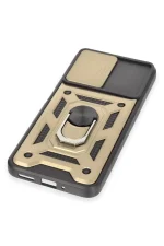 Newface Xiaomi Redmi Note 12 5G Kılıf Pars Lens Yüzüklü Silikon - Gold - Görsel 5