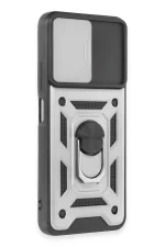 Newface Xiaomi Redmi Note 12 5G Kılıf Pars Lens Yüzüklü Silikon - Gümüş - Görsel 2