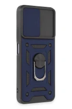 Newface Xiaomi Redmi Note 12 5G Kılıf Pars Lens Yüzüklü Silikon - Lacivert - Görsel 2