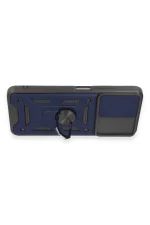 Newface Xiaomi Redmi Note 12 5G Kılıf Pars Lens Yüzüklü Silikon - Lacivert - Görsel 3