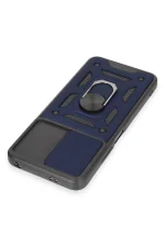 Newface Xiaomi Redmi Note 12 5G Kılıf Pars Lens Yüzüklü Silikon - Lacivert - Görsel 4