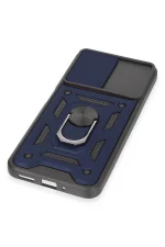 Newface Xiaomi Redmi Note 12 5G Kılıf Pars Lens Yüzüklü Silikon - Lacivert - Görsel 5