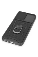 Newface Xiaomi Redmi Note 12 5G Kılıf Pars Lens Yüzüklü Silikon - Siyah - Görsel 5