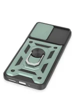 Newface Xiaomi Redmi Note 12 5G Kılıf Pars Lens Yüzüklü Silikon - Yeşil - Görsel 5