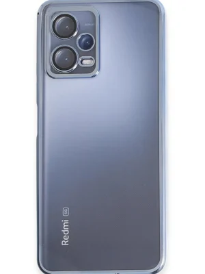 Newface Xiaomi Redmi Note 12 5G Kılıf Razer Lensli Silikon - Açık Mavi