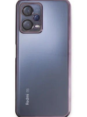 Newface Xiaomi Redmi Note 12 5G Kılıf Razer Lensli Silikon - Mor