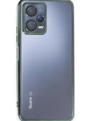 Newface Xiaomi Redmi Note 12 5G Kılıf Razer Lensli Silikon - Yeşil