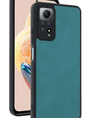 Newface Xiaomi Redmi Note 12 Pro 4G Kılıf Aras Deri Kapak - Açık Yeşil
