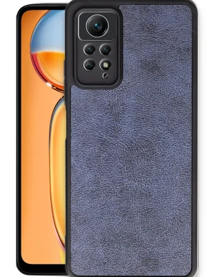 Newface Xiaomi Redmi Note 12 Pro 4G Kılıf Aras Deri Kapak - Lacivert