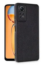 Newface Xiaomi Redmi Note 12 Pro 4G Kılıf Aras Deri Kapak - Siyah - Görsel 2