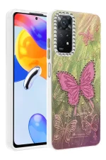 Newface Xiaomi Redmi Note 12 Pro 4G Kılıf Blade Aynalı Desenli Kapak - Desen 5