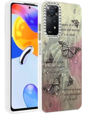 Newface Xiaomi Redmi Note 12 Pro 4G Kılıf Blade Aynalı Desenli Kapak - Desen 6