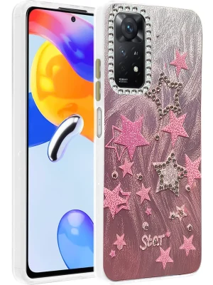 Newface Xiaomi Redmi Note 12 Pro 4G Kılıf Blade Aynalı Desenli Kapak - Desen 7