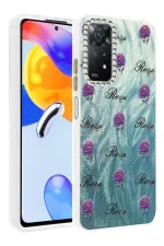 Newface Xiaomi Redmi Note 12 Pro 4G Kılıf Blade Aynalı Desenli Kapak - Desen 9