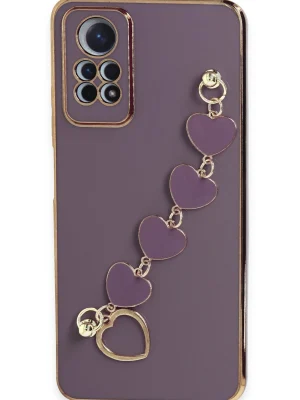 Newface Xiaomi Redmi Note 12 Pro 4G Kılıf Esila Silikon - Mor