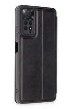 Newface Xiaomi Redmi Note 12 Pro 4G Kılıf Flip Cover - Siyah - Görsel 2