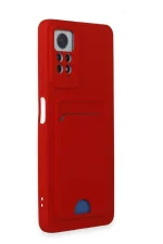 Newface Xiaomi Redmi Note 12 Pro 4G Kılıf Kelvin Kartvizitli Silikon - Kırmızı - Görsel 2