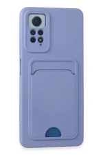 Newface Xiaomi Redmi Note 12 Pro 4G Kılıf Kelvin Kartvizitli Silikon - Lila