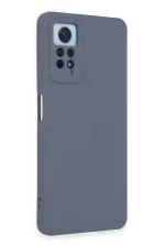 Newface Xiaomi Redmi Note 12 Pro 4G Kılıf Nano içi Kadife Silikon - Gri - Görsel 2