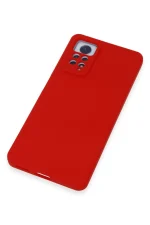 Newface Xiaomi Redmi Note 12 Pro 4G Kılıf Nano içi Kadife Silikon - Kırmızı - Görsel 4
