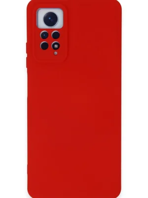 Newface Xiaomi Redmi Note 12 Pro 4G Kılıf Nano içi Kadife Silikon - Kırmızı
