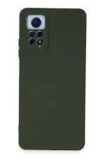 Newface Xiaomi Redmi Note 12 Pro 4G Kılıf Nano içi Kadife Silikon - Koyu Yeşil