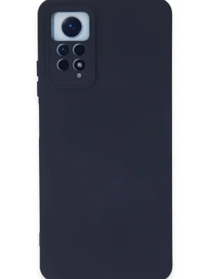 Newface Xiaomi Redmi Note 12 Pro 4G Kılıf Nano içi Kadife Silikon - Lacivert