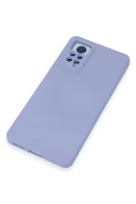 Newface Xiaomi Redmi Note 12 Pro 4G Kılıf Nano içi Kadife Silikon - Lila - Görsel 4