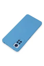Newface Xiaomi Redmi Note 12 Pro 4G Kılıf Nano içi Kadife Silikon - Mavi - Görsel 3