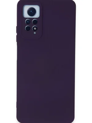 Newface Xiaomi Redmi Note 12 Pro 4G Kılıf Nano içi Kadife Silikon - Mor