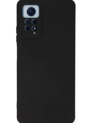 Newface Xiaomi Redmi Note 12 Pro 4G Kılıf Nano içi Kadife Silikon - Siyah