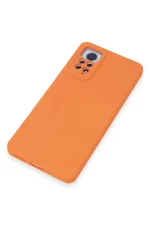 Newface Xiaomi Redmi Note 12 Pro 4G Kılıf Nano içi Kadife Silikon - Turuncu - Görsel 4