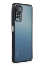 Newface Xiaomi Redmi Note 12 Pro 4G Kılıf Razer Lensli Silikon - Siyah - Görsel 2