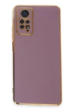 Newface Xiaomi Redmi Note 12 Pro 4G Kılıf Volet Silikon - Mor